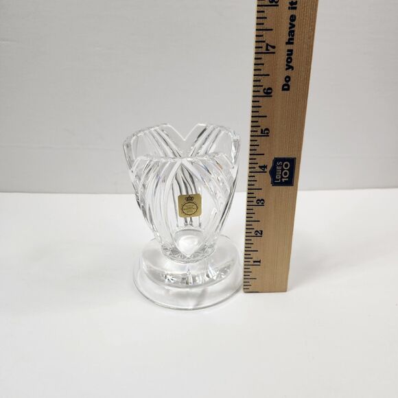 Vintage Germany Bleikristall Crystal Candle Holder / Vases 24% - Picture 7 of 8